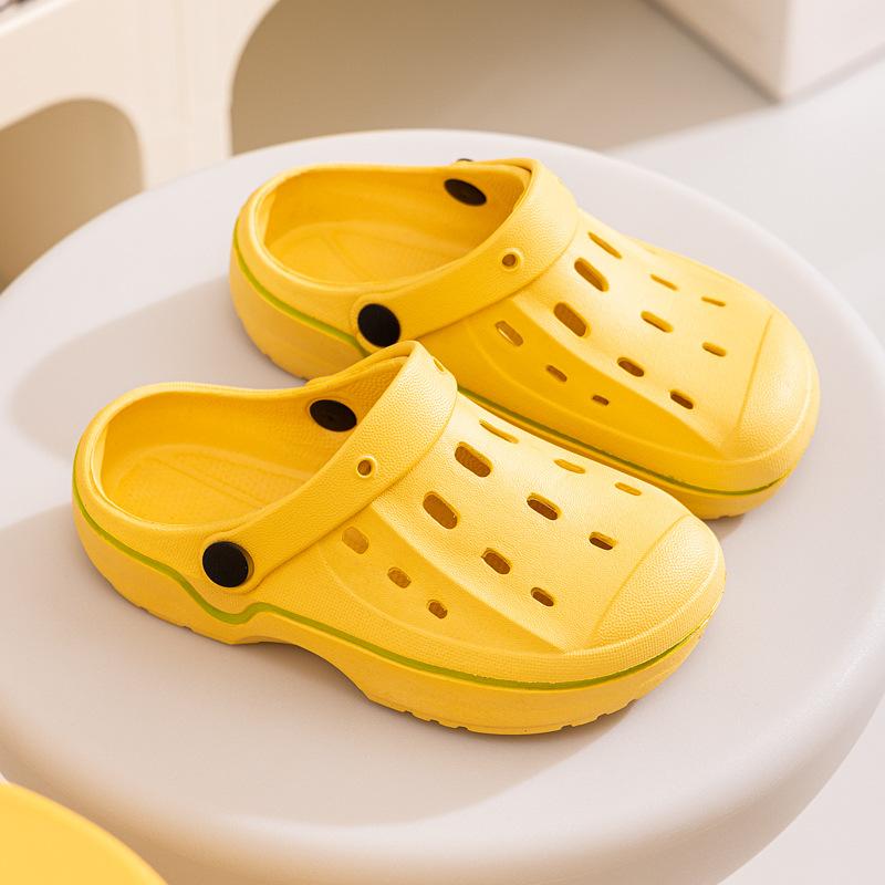 

Summer Baby Girl Hole Shoes Sandals Boy Beach Slippers Infantil Children s Garden Shoes Non-Slip Floor Quick Drying Shoes A1214 30-31(Insole18.5cm) жёлтый