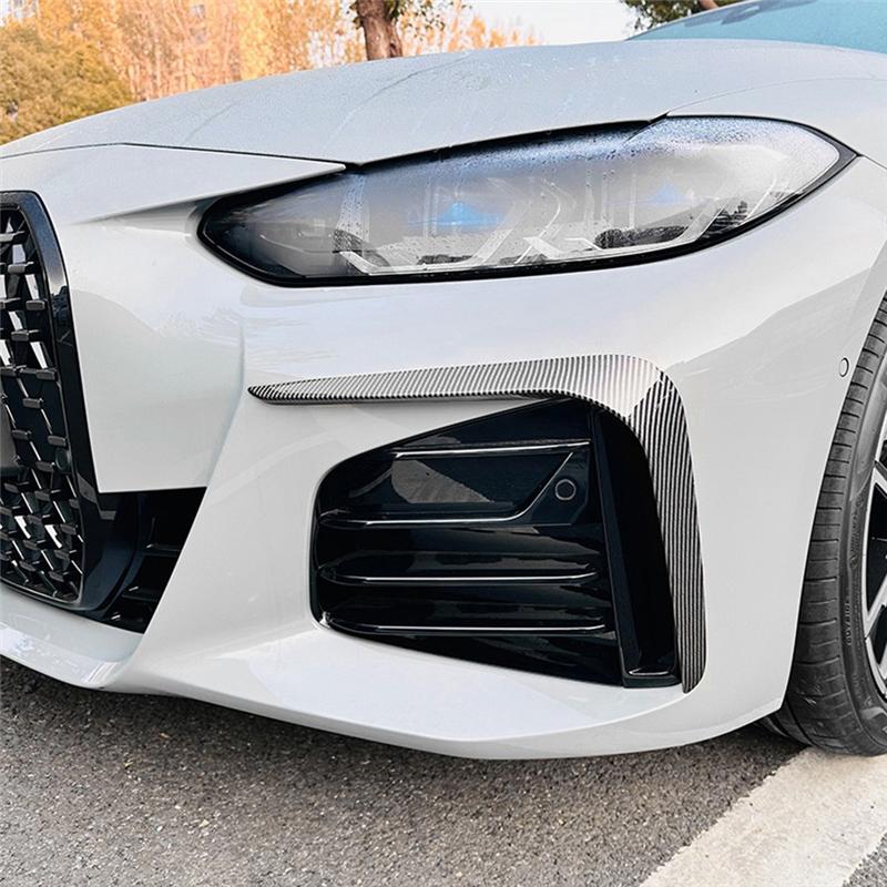 M63K-Car Front Bumper Splitter Spoiler For BMW 4 Series G26 M Sport + Fog Lights Decorative Cover