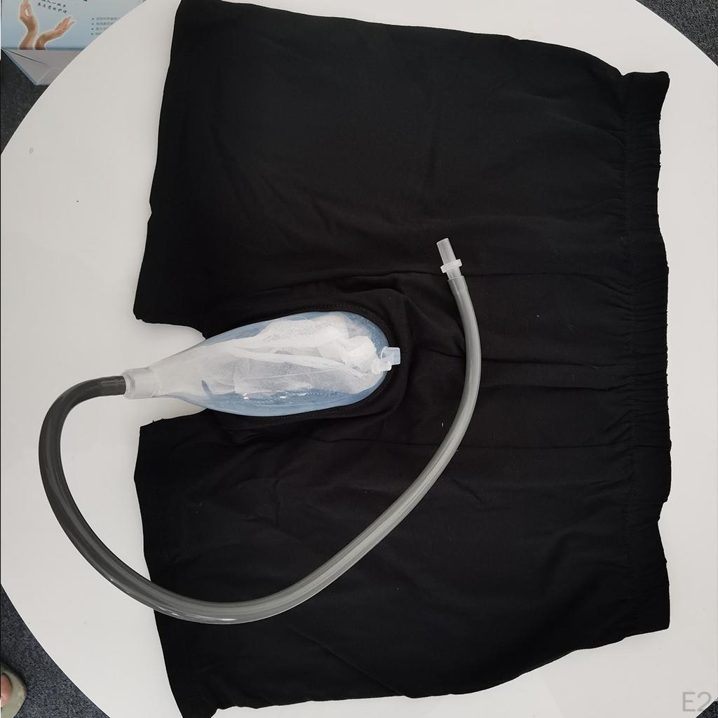 Incontinence Embarrassing with , Silica Gel, Portable Reusable Pants, Urinal Collector Male Men