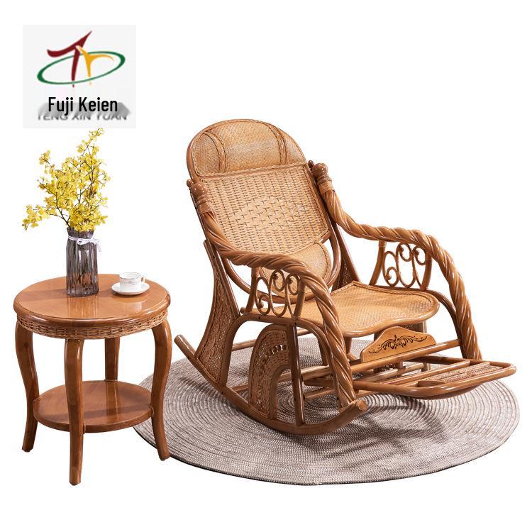 Foshan Rattan Weaving Chinese-Style Living Room & Balcony Leisure Rocking Chair