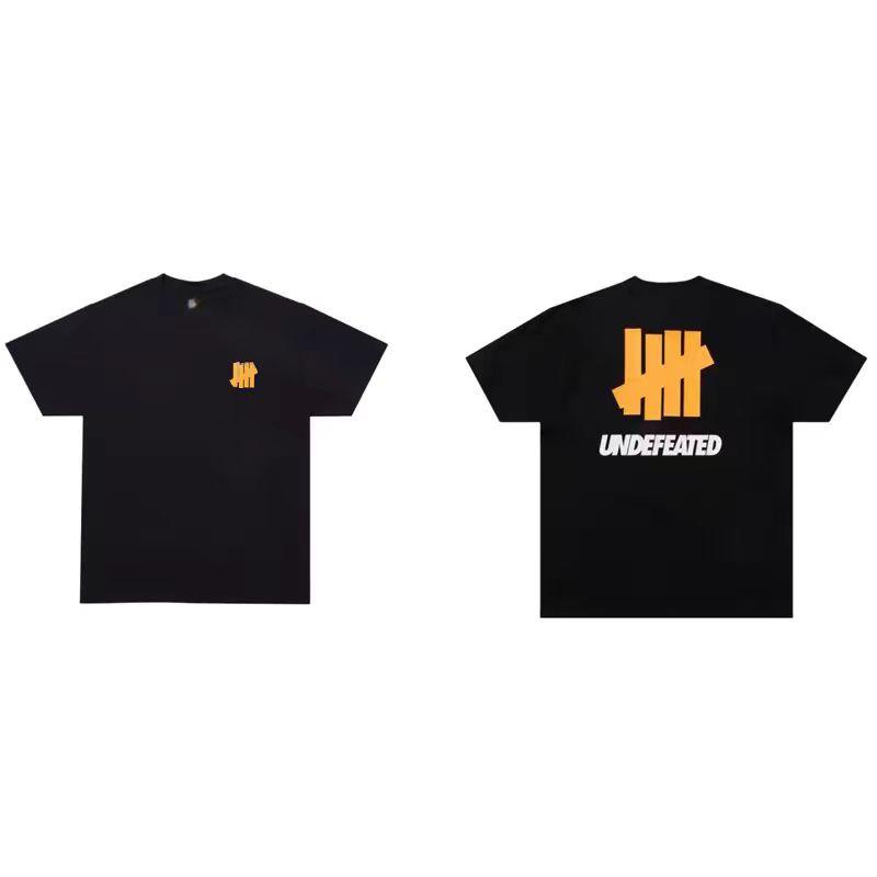 Undefeated Double-sided Print T-shirt, Short-sleeved T-shirt for Men and Women, Men's Clothing, Harajuku Streetwear