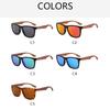 Wooden Outdoor UV400 Protection Sun Eyeglasses Unisex Design Retro Style Fashion Style Square Glasses Frame Sun Glasses Men's Women's Vintage Style