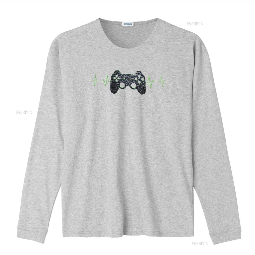 Gamer Heartbeat Video Games Gaming Boys T Shirtns Boy Shirt White Large Vintage Washed Stretched Breathable Designer Clothes