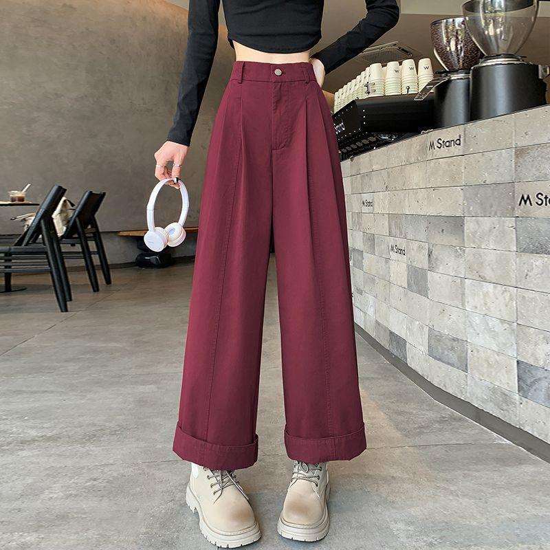 Petite Women s Spring 2025 High-Waisted Wide-Leg Cropped Jeans S (recommended weight 40-50 kg)