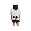 adidas Originals Casual Sports Suit Comfortable Breathable Soft Skin-Friendly Short Sleeve Simple Shorts Kids Sportswear White Black JD3105