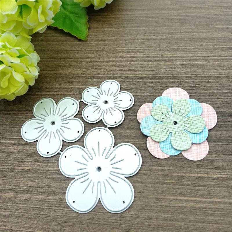 Blomstermetallskjærematriser Sjablonger for DIY Scrapbooking Dekorativ preging Håndverkskjæringsmal