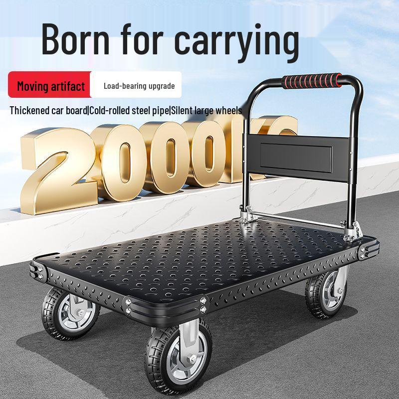 Steel Plate Portable Folding Hand Truck & Flatbed Trolley