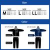EDWIN Rain Top and Bottom Water Water Pressure Resistance LL Size [Moonbat] Suit, Set, Repellent, 10,000mm, 53070, Black,