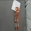 Movable Skull Refrigerator Magnet 3D Printed Joints Movable Halloween Toy Horror Luminous Skull Ornaments Refrigerator Magnet