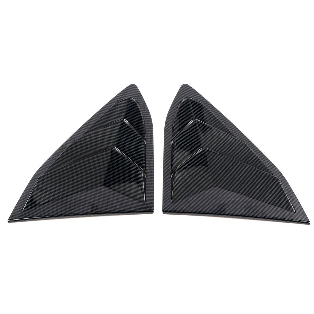 For Chevrolet Corvette C8   2022 2023 Car Accessories ABS Rear Window Shutter Cover Trim Window Louver Side Vent Trim