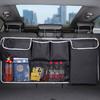 1x Car Rear Trunk Organizer Seat Storage Bag Holder Net Pocket Accessories Black
