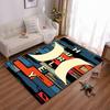 Hurley H Logo on Brick Wall Grunge Accent Carpet, Brick Wall Grunge H Design, Cozy Fan Seating Rug for Daily Comfort, All Seasons Gift