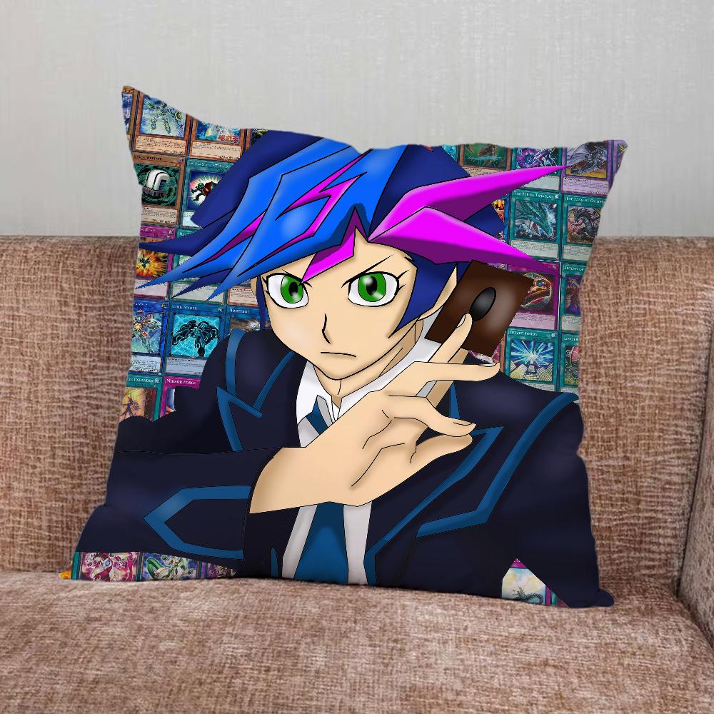 Anime Cool Yu Gi Oh Card Pillow Case For Home Bedroom Car Office Decoration Living Room Sofa Cushion Cover Suitable