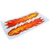 Flames Decal Reflective Sticker for Motorcycle Cars Trucks Laptops Etc Size 13.5 X 3.1inch