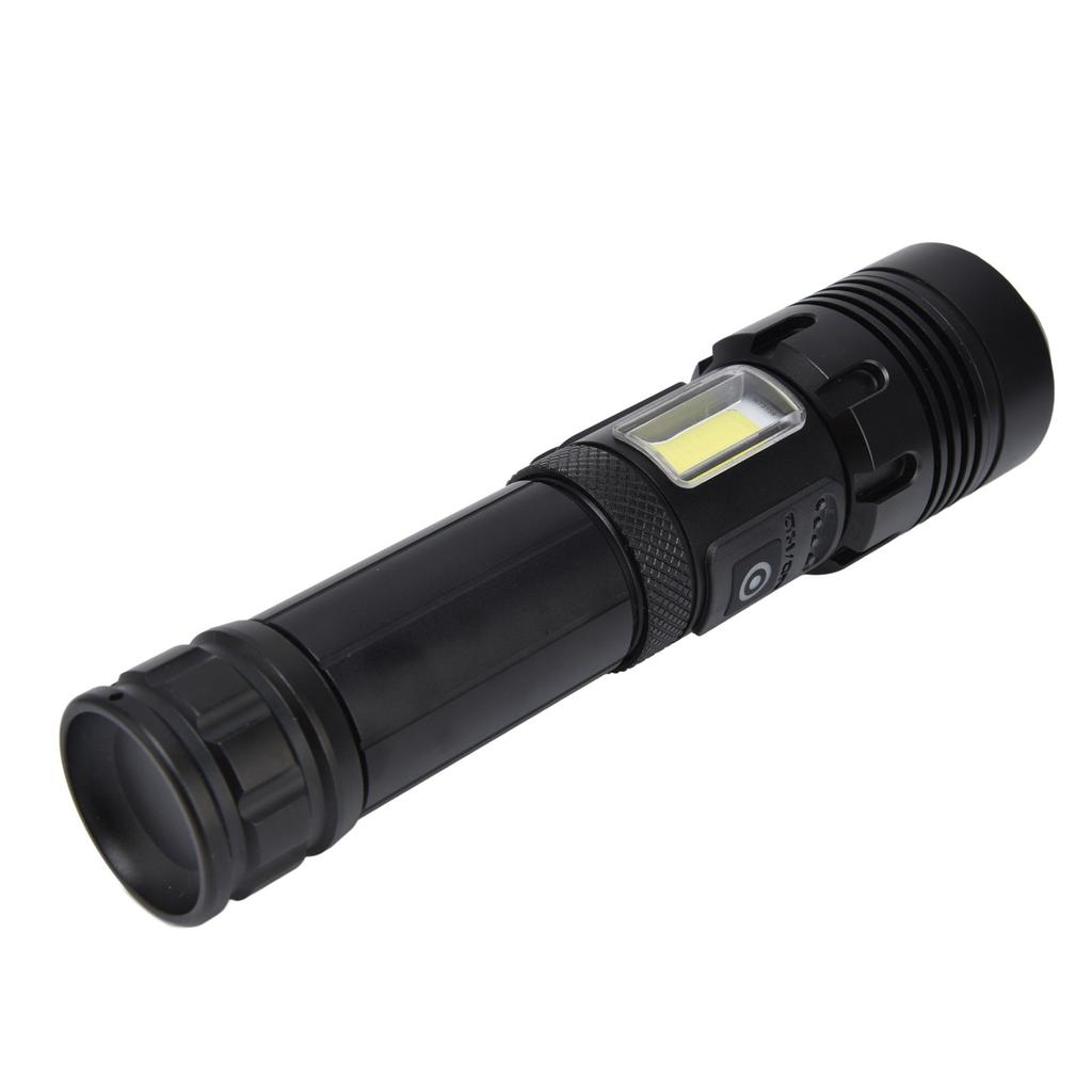 Glare Flashlight Super Bright Waterproof Zoomable with Power Display for Outdoor