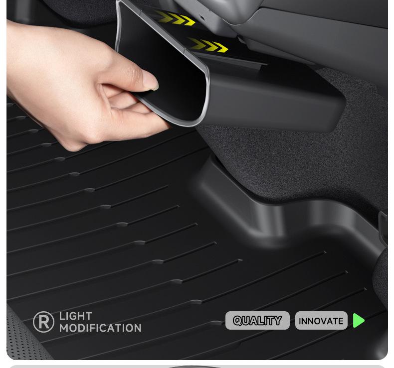 Flannel Anti-Kick Pad for Tesla Model Y/3 Rear Console - Wear-Resistant Protector
