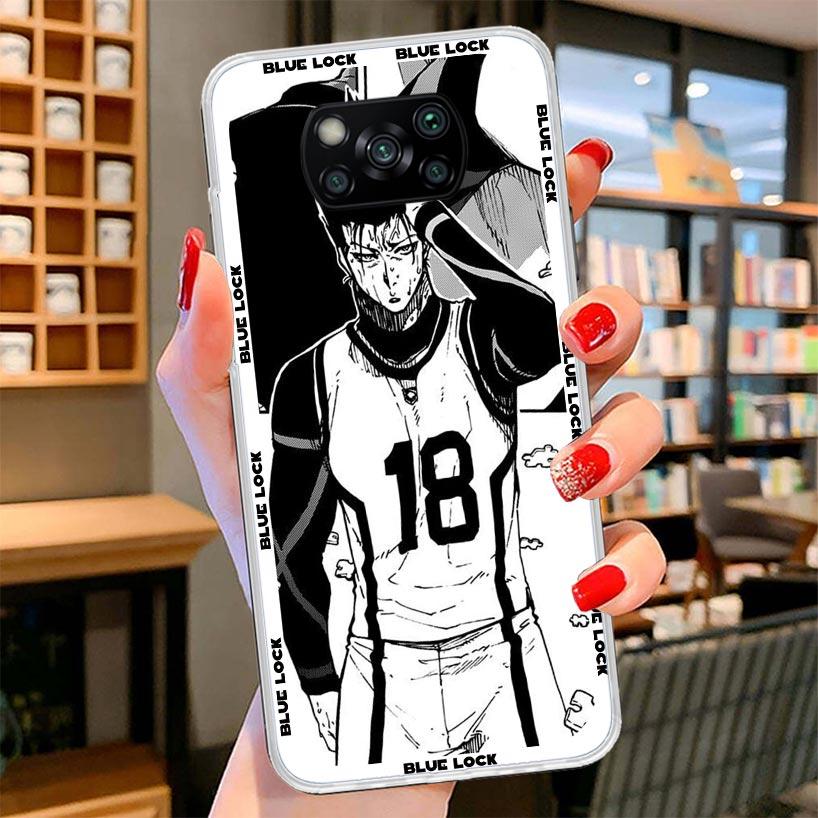 Custodia per Telefono Anime Blue Lock Per Xiaomi Poco F7 Ultra X7 X6 X5 Pro M7 Redmi 15C 15 13C 13 12C 12 10C 10 9A 9C 9T 9 Guscio Poc