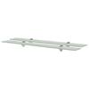 Wall Shelf - EXCLUSIVE HOUSE - 2 Pcs 80x10 Cm - 8 Mm Tempered Glass - Load 15 Kg - Zinc Brackets