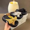 Summer new bow hot diamond outer wear women's slippers thick bottom super fairy super soft go out