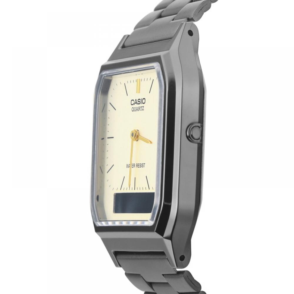 Casio Aq 230gg 9adf  Aq 230gg 9a  Analog Digital Quadratisch Vintage Retro Öffentliche Metalluhr