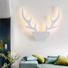 Modern Led Wall Lamp Bedroom Living Dining Room Deer Head Wall Lamp Corridor Aisle Attic Home Indoor Lighting Decor Wall Lamps