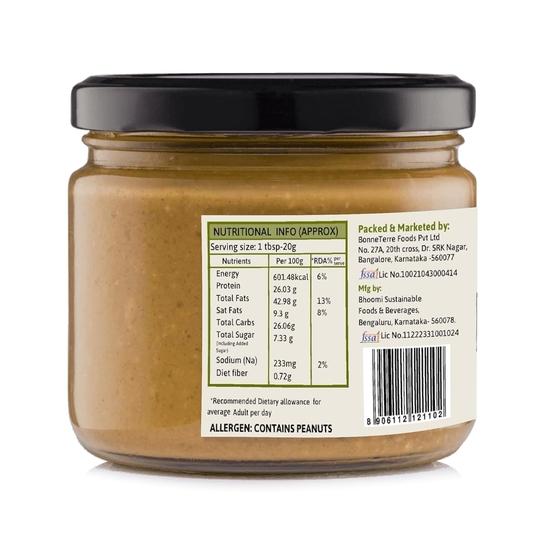 Honey and Spice Chunky Peanut Butter | 26g Protein | Pure, Raw  | Tasty & Healthy Nut Butter Spread | Hand Roasted Peanuts | (350g, Pack of 2)