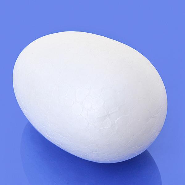 4 Foam Easter Egg Craft White Symbol 115mm