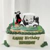 Golfing Cart Standard Cake Leader For Golfing Theme Party Birthday Celebration Plastic Decoration