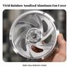 Guarding Motorcycle Fan Cover | Openwork Spiral Cutouts, Lightweight Aluminum Alloy, Cooling