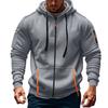 Men's Sportswear Y2K Trend Innovation Men's Hooded Sweatshirt New Multi-pocket Cardigan Fleece Sweatshirt Jacket