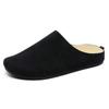 Wildleder Halbschuhe für Herren Mules Große Größe Semi-Drag Loafer Hausschuhe Offene Rückseite Freizeitschuhe Slides Sandalen Slip-On Flache Schuhe