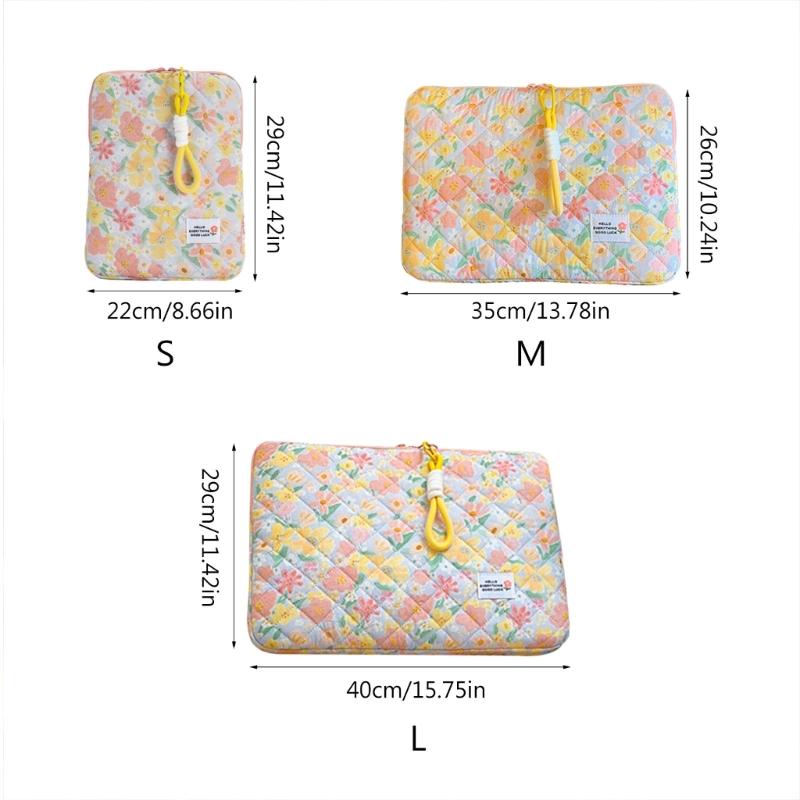 נרתיק למחשב נייד אופנתי עם דוגמה פרחונית נרתיק חמוד למחשב נייד נרתיק למחברת אופנתי 11/14/15" תיק מחשב דק למחשב