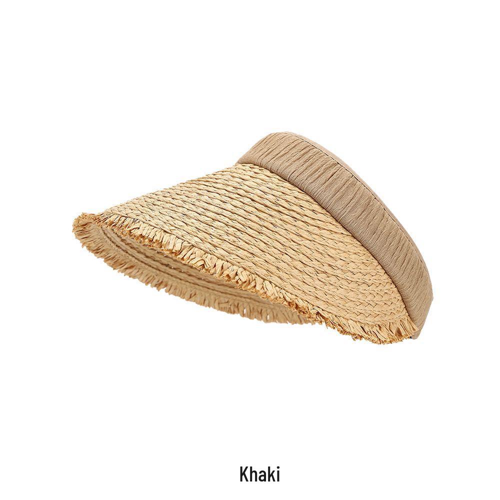 Ultraviolet Protection Wide Brim Sun Visor Hat for Summer Beach and Travel.