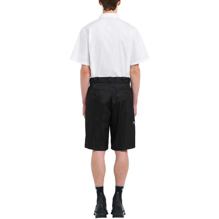 PRADA Re Nylon SS21 Casual Shorts Men's Black SPG32-1WQ8-F0002-S-182