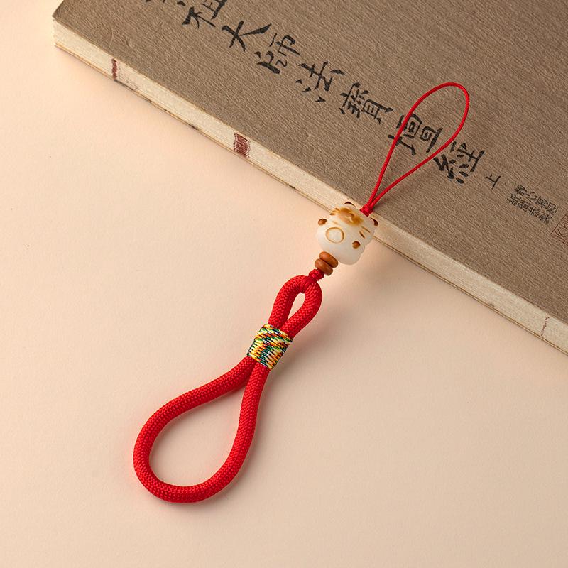 Bodhi Glückskatze Handy-Anhänger Handgelenksband - Niedlicher Anti-Verlust, Anti-Sturz Handyhülle Lanyard Anhänger
