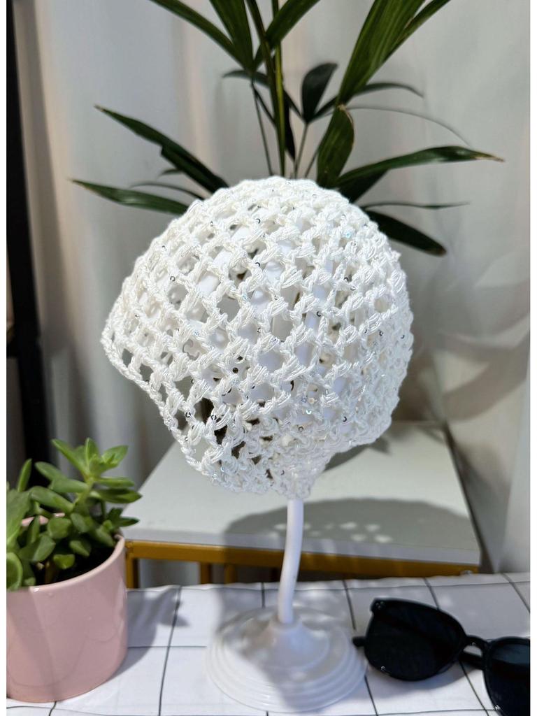 Damska Retro Ręcznie Robiona Japońska Dzianinowa Luźna Czapka Beanie