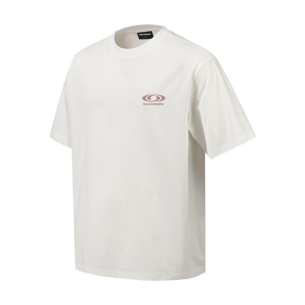 New SALOMON UNI T Shirt Unisex Ecru C28092