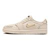 Air Jordan 1 Low Method of Make Legend Light Brown Women Sneakers Cream Metallic-Gold FN5032-200