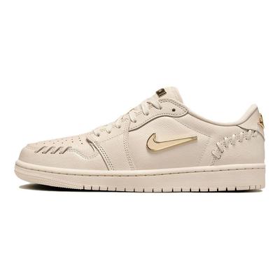 Air 1 Low Method of Make Legend Light Brown Women Sneakers Cream Metallic-Gold FN5032-200