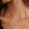 Personality Rotatable Crown Cross Necklace Clavicle Chain Premium Durable Quality Useful Practical Reliable Efficient