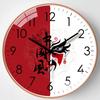 14-inch 35cm New Chinese Style Wall Clock Living Room Home Silent Wall Clock Bedroom Clock Hanging Table Quartz Clock