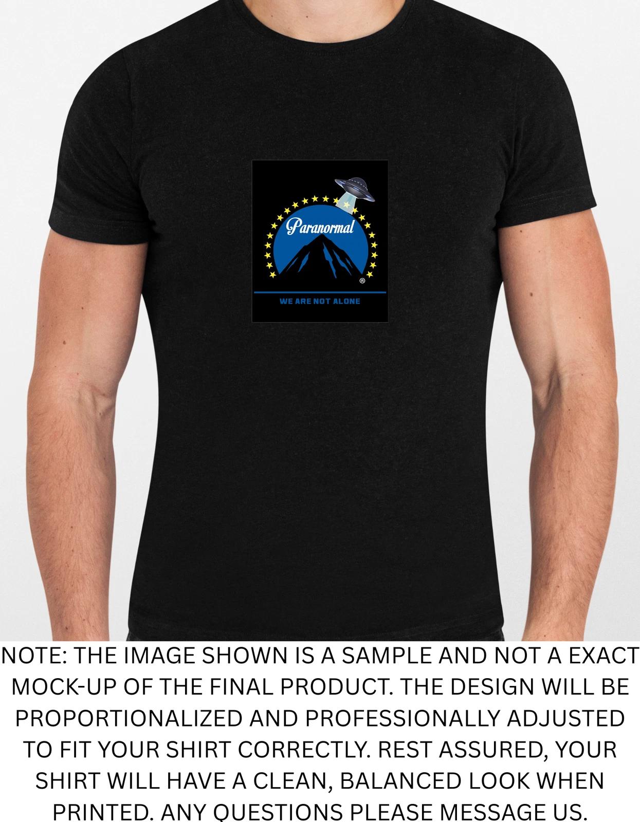 Men s and Women s T-shirts Paranormal Spoof Graphic S