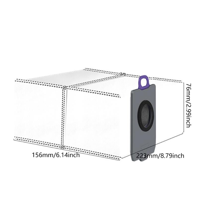 Set of 4 Vacuum Cleaner Bag Practical Dust Bag Easy Installation Vacuum Cleaner Bag Nonwoven Texture for Families Use