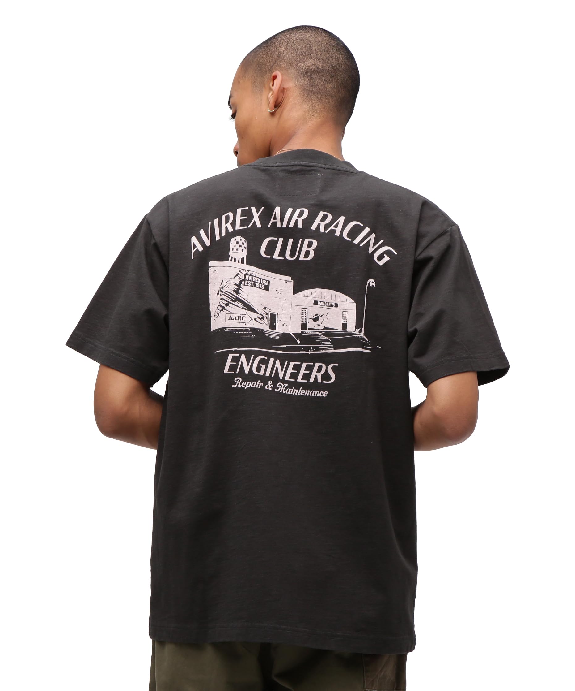 

AVIREX A.A.R.C GARAGE SLUB T-SHIRT black XL чорний
