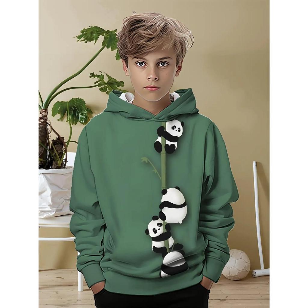 New 3D Printed Hooded Sweatshirt, Fashionable Long Sleeved Hooded Sweatshirt, Comfortable Pullover for Boys and Girls, Children's Hoodie