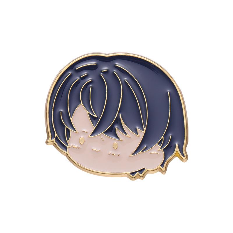 Anime Stylish Character Brooch Unique Metal Enamel Pin Trendy Fashion Accessory For Everyone