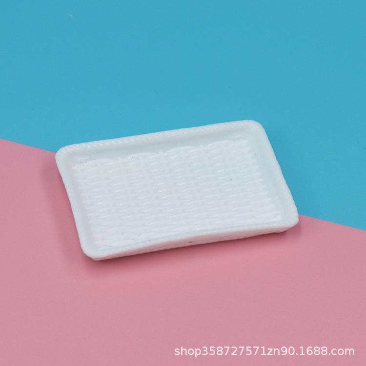 Doll House Simulation Mini Rattan Plate Pastry Plate Dessert Plate Accessories Mini Food Play Tableware Play House Small Toys