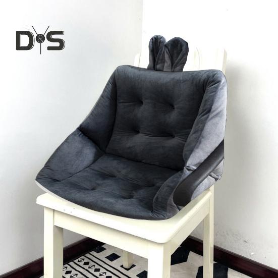 Sedentary Cushion for Office And Home Thickened Ultra Soft Bunny Ear Decor with Back Support Stress-Reducing Non-Slip Rocking Chair Cushion Car