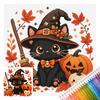 11CT Stamped Cross Stitch Kit 26x26cm Holiday Series 3-Strand Cotton Thread Needlework Embroidery Set