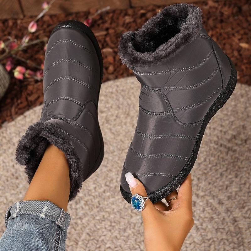 New Women's Boots: Thick-soled, Lightweight, Fleece Waterproof Women's Shoes, High-top Snow Boots